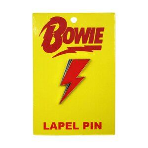 David Bowie - Lightning Bolt Pin 1970s Glam Pop Rock Music Band Apparel Gift NWT